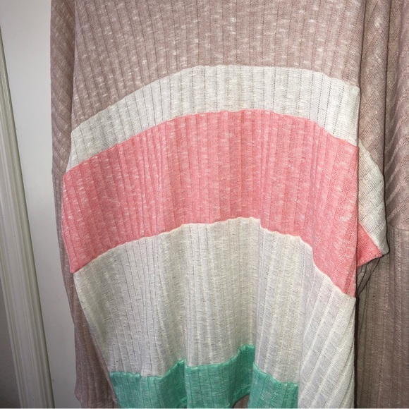 Hapatics Color Block Light Weight Shirt Sweater Size Large New - Picture 2 of 7